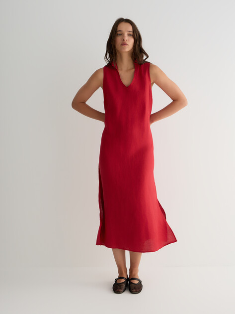 Женское платье MAISON DAVID, Артикул DRESS-2, рубиновый | 3372938. Ракурс 2 Женское платье MAISON DAVID, Артикул DRESS-2, рубиновый | 3372938. Ракурс 2