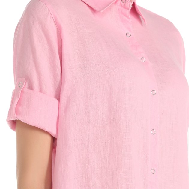 Женское платье-рубашка MAISON DAVID, Артикул DRESS, розовый | 3373038. Ракурс 3