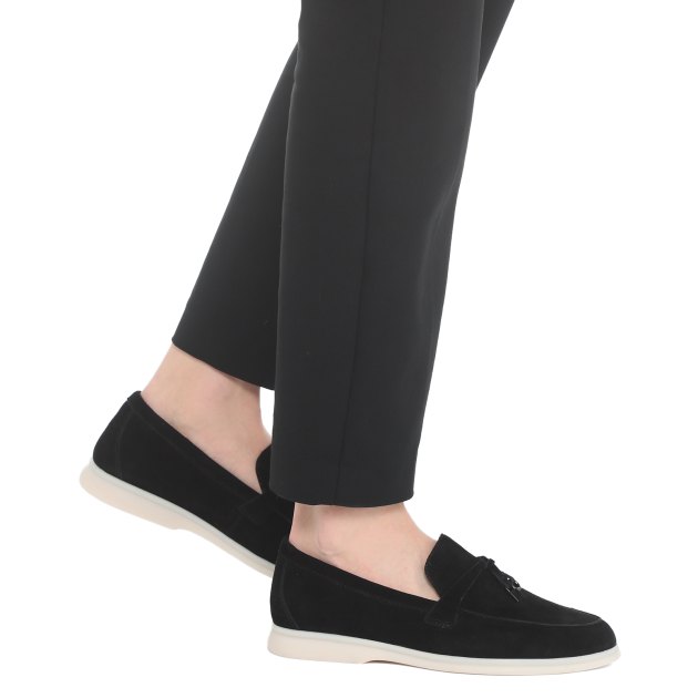 Женские лоферы TENDANCE, Артикул 432055-13B-W, черный | 3373122. Ракурс 4