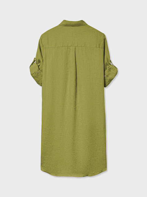 Женское платье-рубашка MAISON DAVID, Артикул DRESS, салатовый | 3373308. Ракурс 7
