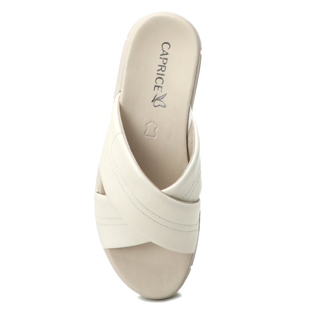 Женские шлепанцы CAPRICE VELVET, Артикул 9-9-27207-20, молочно-белый | 3373734. Ракурс 2