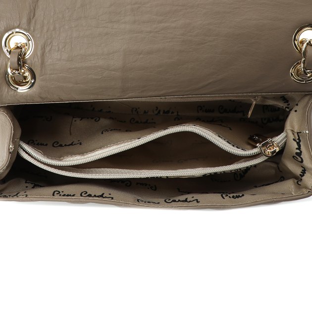 Женская сумка на плечо PIERRE CARDIN, Артикул 1371, бежево-коричневый | 3382890. Ракурс 5