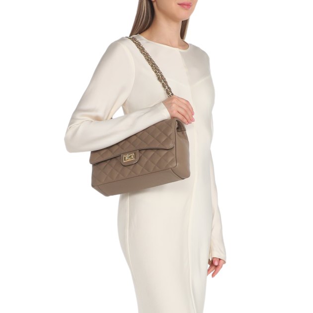 Женская сумка на плечо PIERRE CARDIN, Артикул 1371, бежево-коричневый | 3382890. Ракурс 1