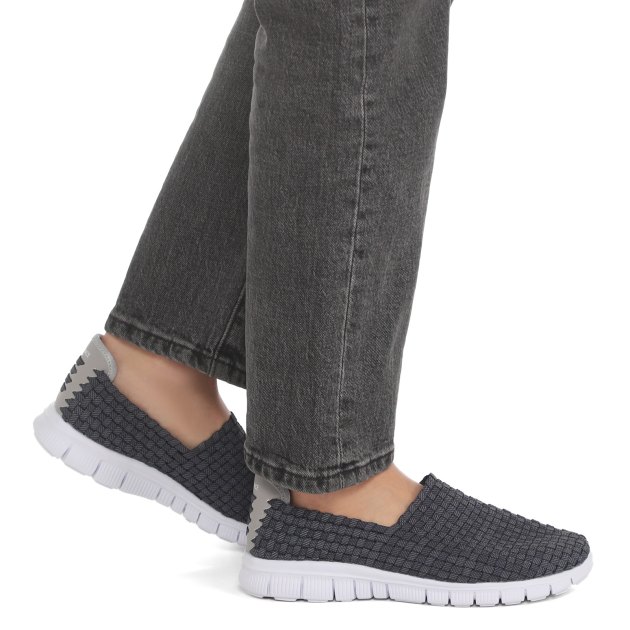 Женские слипоны TENDANCE, Артикул HD4725-01, темно-серый | 3384399. Ракурс 4