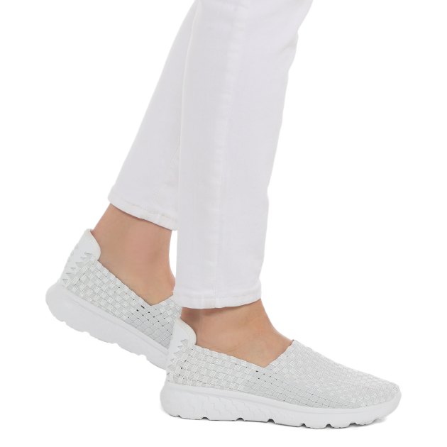 Женские слипоны TENDANCE, Артикул HD4516-01, серебристо-белый | 3384412. Ракурс 8