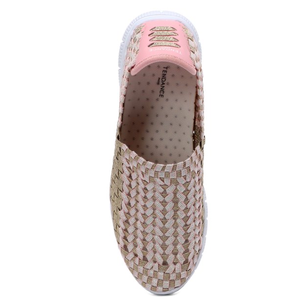 Женские кроссовки-носки TENDANCE, Артикул HD4725-02, золотой | 3385362. Ракурс 2