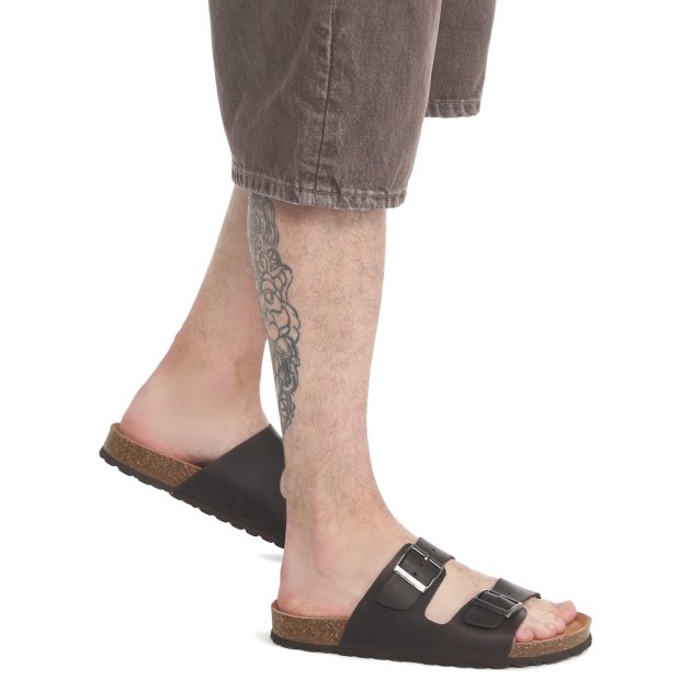 Мужские шлепанцы BIO GREEN, Артикул PT60-1, темно-коричневый | 3389240. Ракурс 4