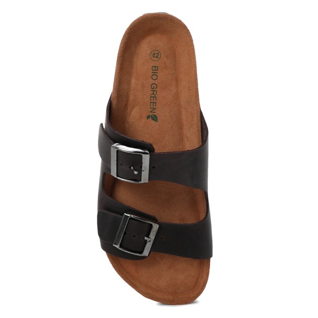Мужские шлепанцы BIO GREEN, Артикул PT60-1, темно-коричневый | 3389240. Ракурс 2