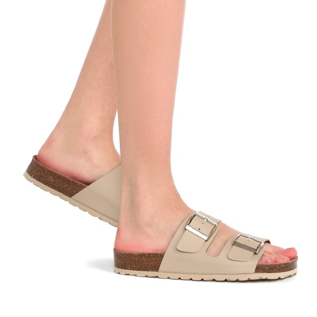 Женские шлепанцы BIO GREEN, Артикул PT10-8, серо-бежевый | 3389314. Ракурс 4