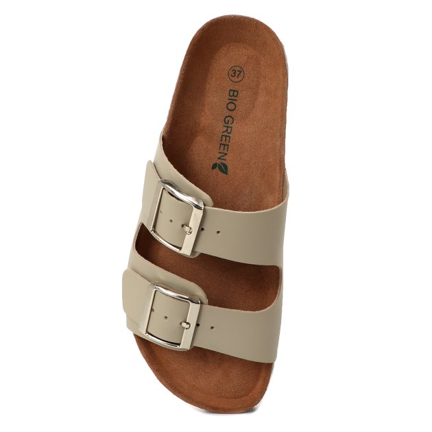 Женские шлепанцы BIO GREEN, Артикул PT10-8, серо-бежевый | 3389314. Ракурс 2