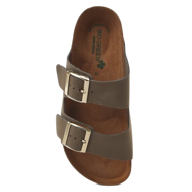 Женские шлепанцы BIO GREEN, Артикул PT20-3L, коричнево-серый | 3389333. Ракурс 2