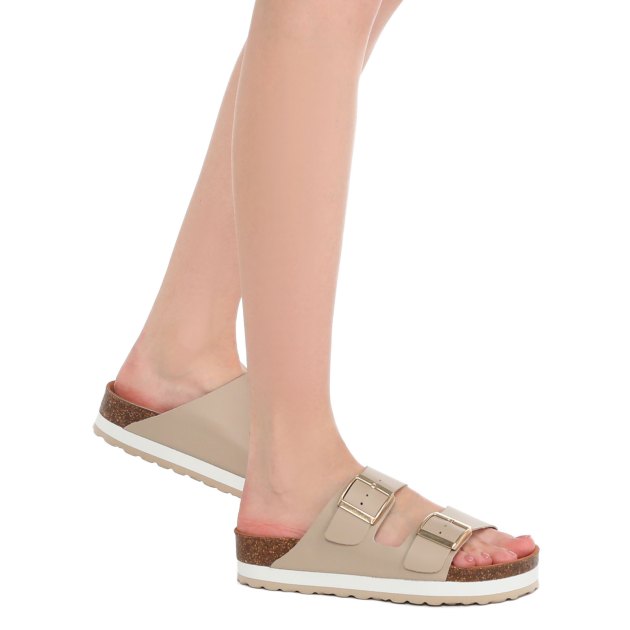 Женские шлепанцы BIO GREEN, Артикул PT20-3L, бежевый | 3389343. Ракурс 4