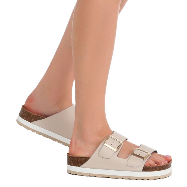 Женские шлепанцы BIO GREEN, Артикул PT20-3L, молочно-бежевый | 3389345. Ракурс 4