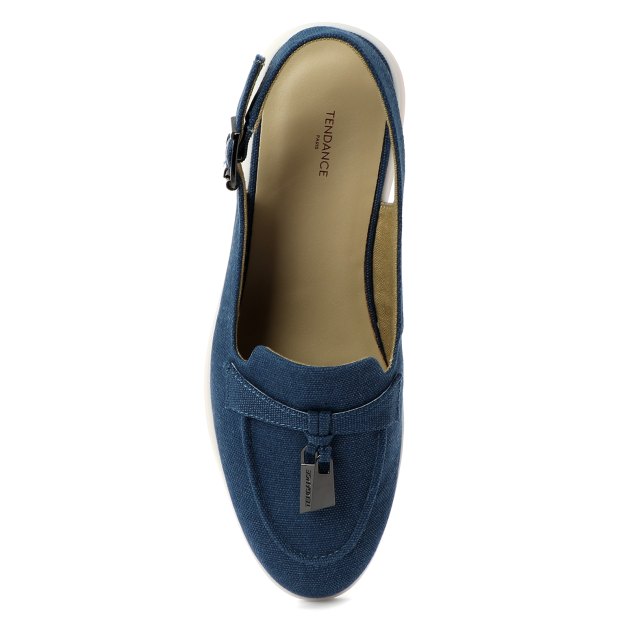 Женские лоферы с открытой пяткой (слинг-бэк) TENDANCE, Артикул 9363-21W, синий | 3392754. Ракурс 2