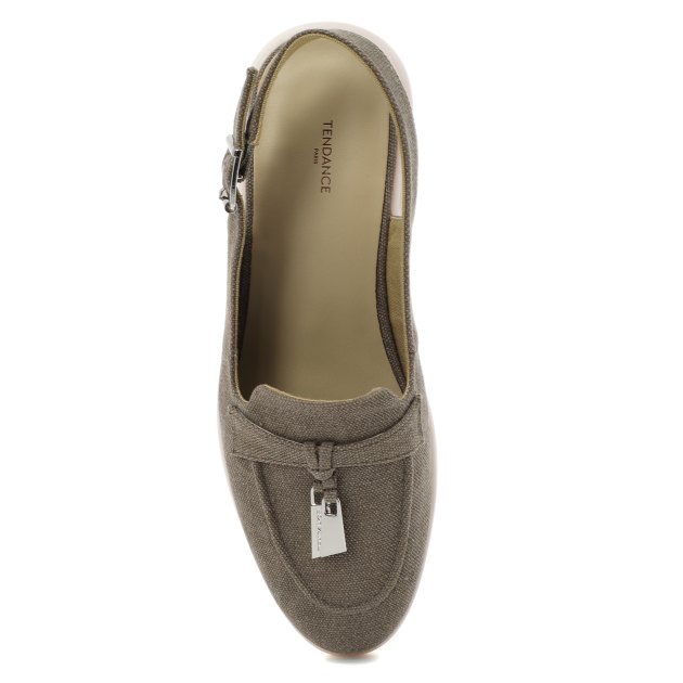 Женские лоферы с открытой пяткой (слинг-бэк) TENDANCE, Артикул 9363-21W, коричневый | 3392758. Ракурс 2