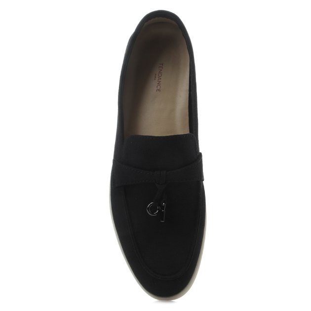 Женские лоферы TENDANCE, Артикул 432055-38B-W, черный | 3393357. Ракурс 2