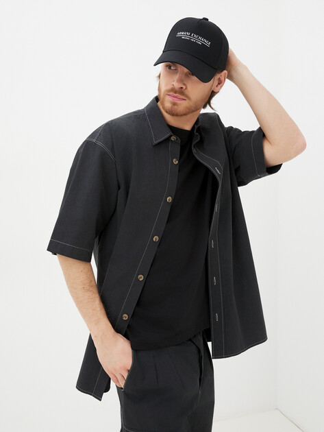 Мужская бейсболка ARMANI EXCHANGE, Артикул 954202, черный | 3398328. Ракурс 4 Мужская бейсболка ARMANI EXCHANGE, Артикул 954202, черный | 3398328. Ракурс 4