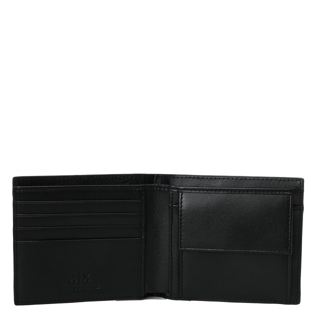 Набор портмоне и брелок ARMANI EXCHANGE PLAIN LEATHER, Артикул 958487, черный | 3398748. Ракурс 2