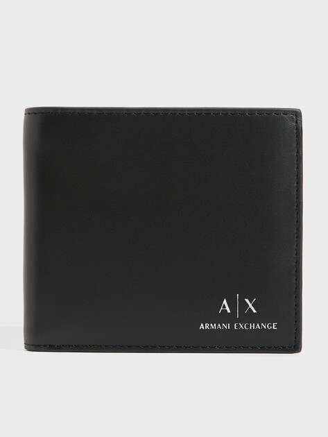 Набор портмоне и брелок ARMANI EXCHANGE PLAIN LEATHER, Артикул 958487, черный | 3398748. Ракурс 3