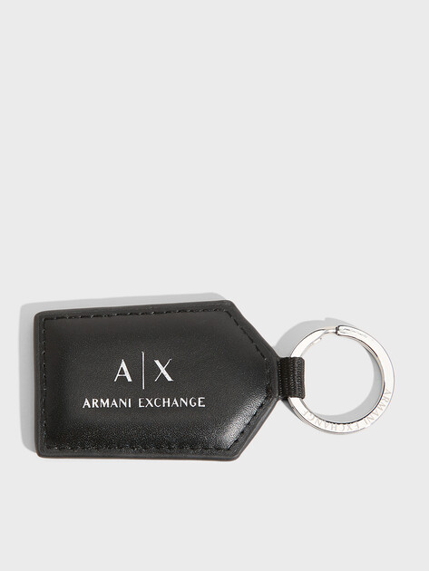 Набор портмоне и брелок ARMANI EXCHANGE PLAIN LEATHER, Артикул 958487, черный | 3398748. Ракурс 6