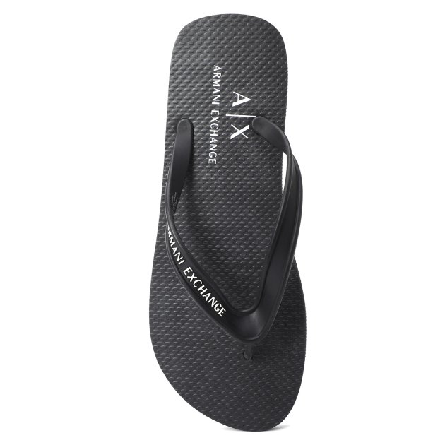 Мужские вьетнамки ARMANI EXCHANGE GOA, Артикул XUQ002, черный | 3401176. Ракурс 2