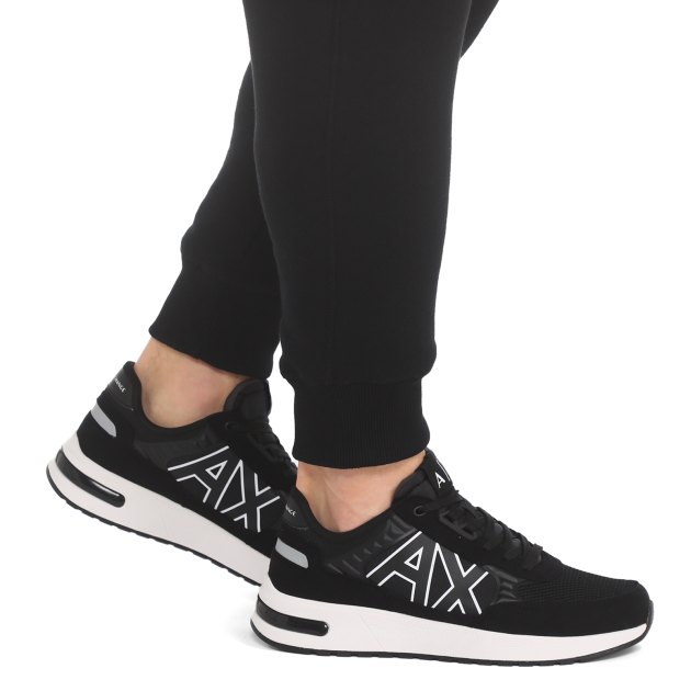 Мужские кроссовки ARMANI EXCHANGE DUSSELDORF, Артикул XUX090, черный | 3401205. Ракурс 4