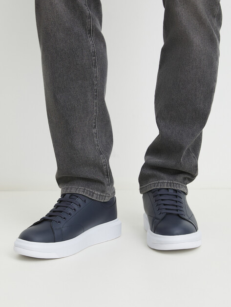 Мужские кеды ARMANI EXCHANGE VENICE, Артикул XUX123, темно-синий | 3401212. Ракурс 7