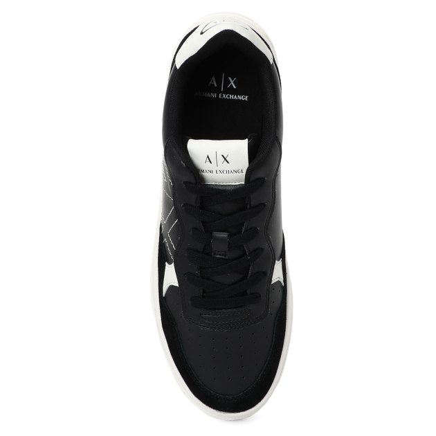 Мужские кеды ARMANI EXCHANGE SEATTLE, Артикул XUX148, черный | 3401218. Ракурс 2