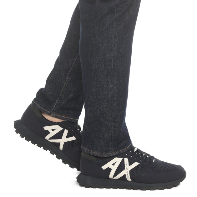 Мужские кроссовки ARMANI EXCHANGE DROP, Артикул XUX169, темно-синий | 3401236. Ракурс 4