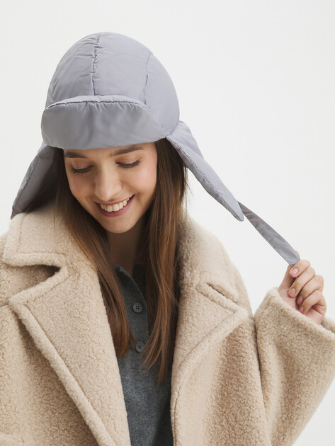 Женская шапка MAISON DAVID, Артикул CAP-1, серый | 3403751. Ракурс 4
