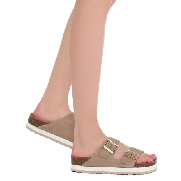 Женские шлепанцы BIO GREEN, Артикул PT20-3L, серо-коричневый | 3404789. Ракурс 4