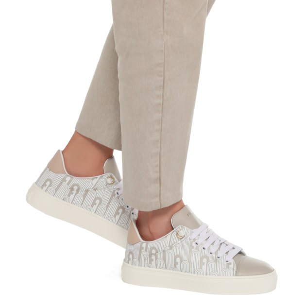 Женские кеды FURLA HIKAIA LOW, Артикул YE51HKL, белый | 3408826. Ракурс 4