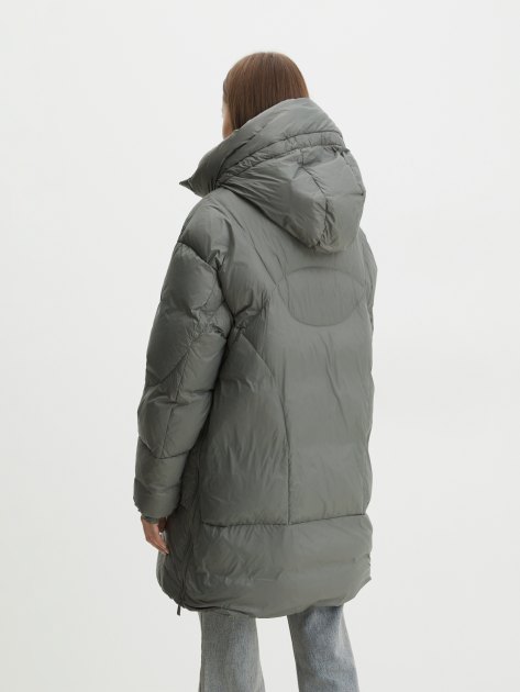 Женский пуховик MAISON DAVID, Артикул MLY005-1, зелено-серый | 3411702. Ракурс 4
