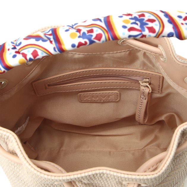 Женская сумка  KUVE` COLETTE, Артикул KUBS6TR05, бежево-розовый | 3417567. Ракурс 5