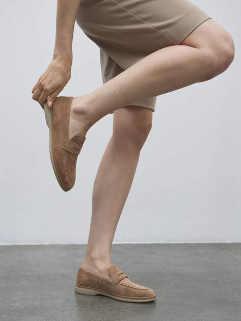 Женские лоферы TENDANCE, Артикул LDFM20A-89, бежево-коричневый | 3418578. Ракурс 7