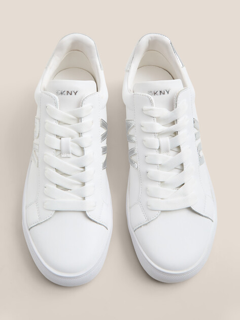 Женские кеды DKNY ABENI LACE UP SNEAKER, Артикул K1300916, белый | 3419538. Ракурс 4
