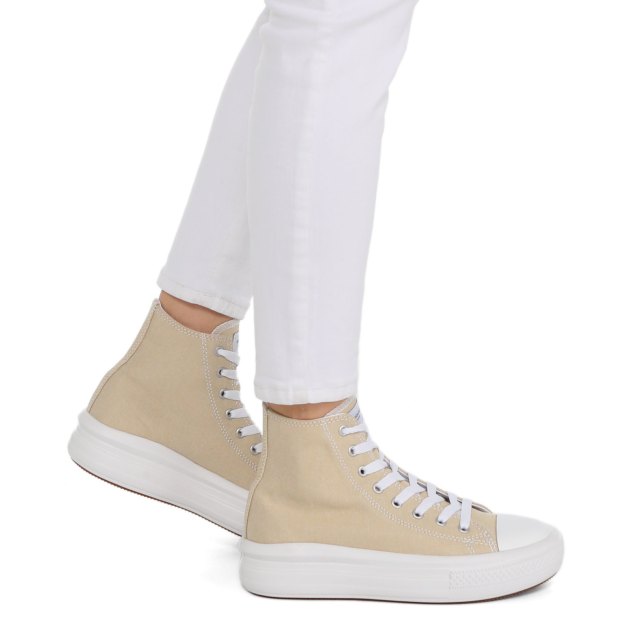 Женские высокие кеды TENDANCE, Артикул AQ515C-02, светло-бежевый | 3420712. Ракурс 4