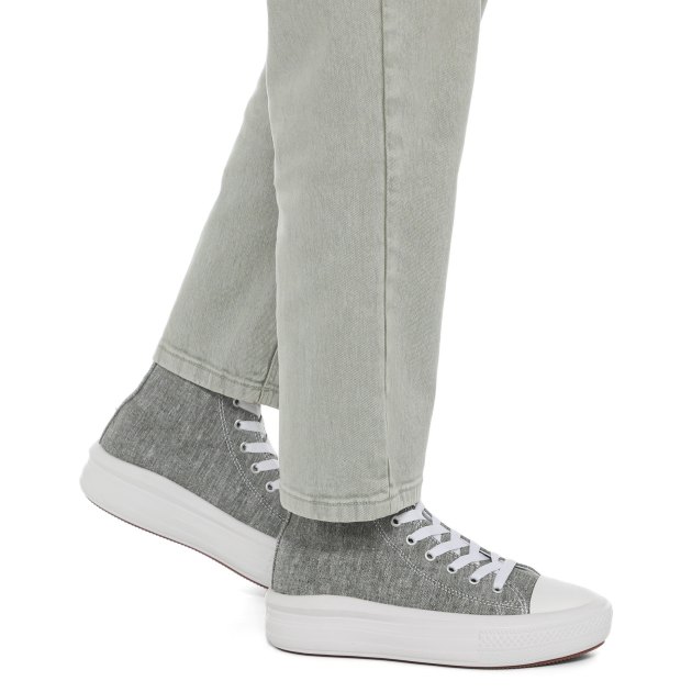 Женские высокие кеды TENDANCE, Артикул AQ515C-02, зелено-серый | 3420724. Ракурс 4