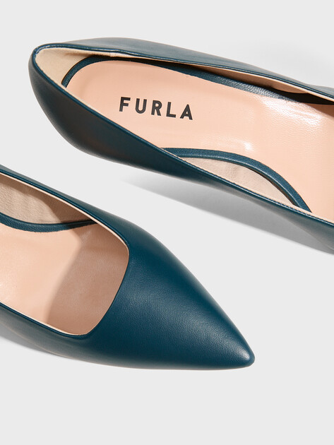 Женские туфли FURLA, Артикул YC43FCD, зелено-синий | 3421485. Ракурс 4