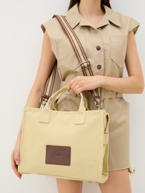 Женский тоут TENDANCE, Артикул A5501, молочно-бежевый | 3424891. Ракурс 2 Женский тоут TENDANCE, Артикул A5501, молочно-бежевый | 3424891. Ракурс 2