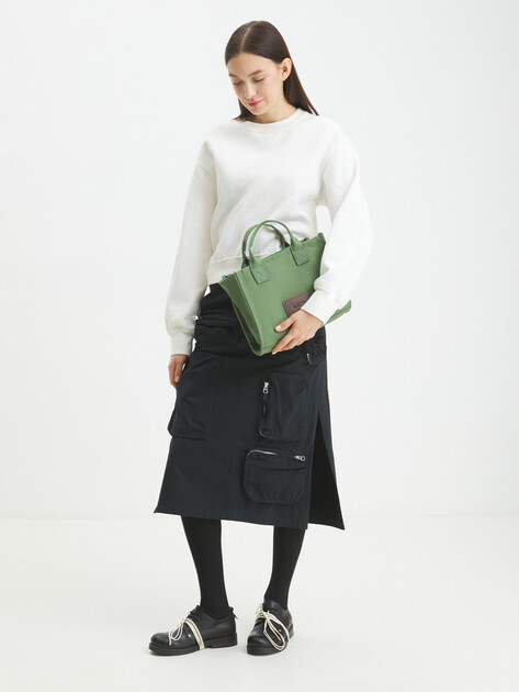 Женский тоут TENDANCE, Артикул A5500, серовато-зеленый | 3424990. Ракурс 6