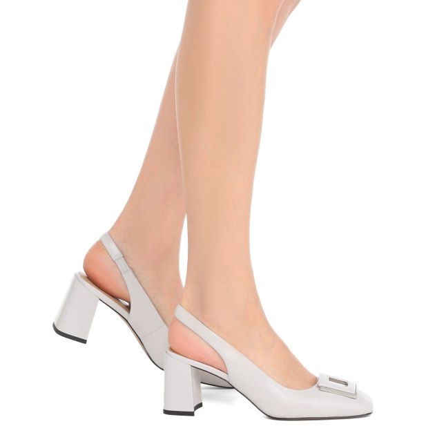 Женские туфли с открытой пяткой (слинг-бэк) TENDANCE, Артикул PZ-D2291-7, бледно-серый | 3428087. Ракурс 8