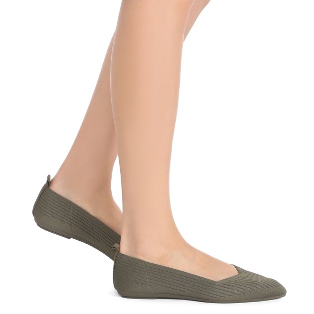 Женские балетки TENDANCE, Артикул AF22D56-1, серо-зеленый | 3430456. Ракурс 8