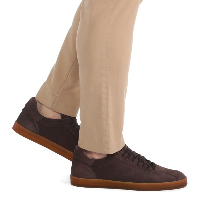 Мужские кеды OFFICINE CREATIVE, Артикул KARMA/001, темно-коричневый | 3430976. Ракурс 4