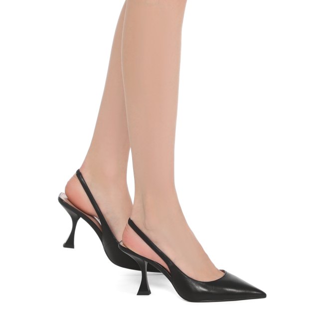 Женские туфли с открытой пяткой (слинг-бэк) TENDANCE, Артикул RL656-2, черный | 3438668. Ракурс 8