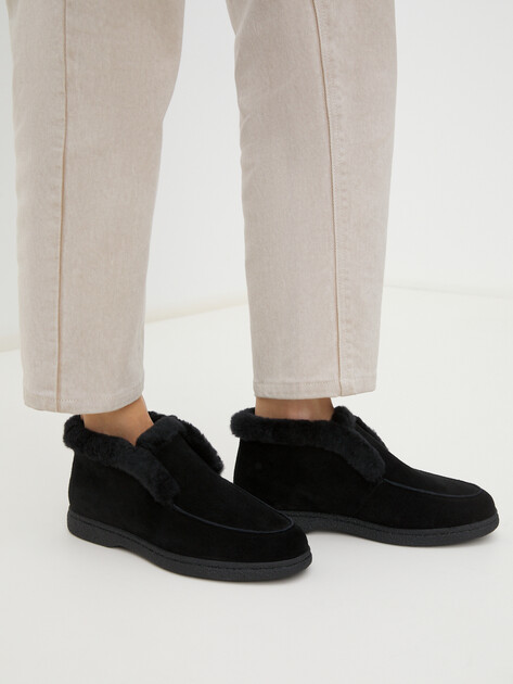 Женские высокие лоферы TENDANCE, Артикул YS-2266-46M, черный | 3440514. Ракурс 2