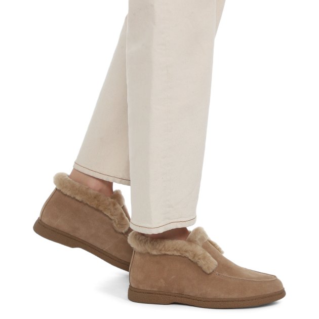 Женские высокие лоферы TENDANCE, Артикул YS-2266-46M, коричнево-бежевый | 3440515. Ракурс 4