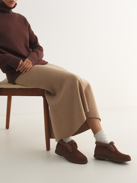 Женские высокие лоферы TENDANCE, Артикул YS-2266-46M, темно-коричневый | 3440518. Ракурс 6