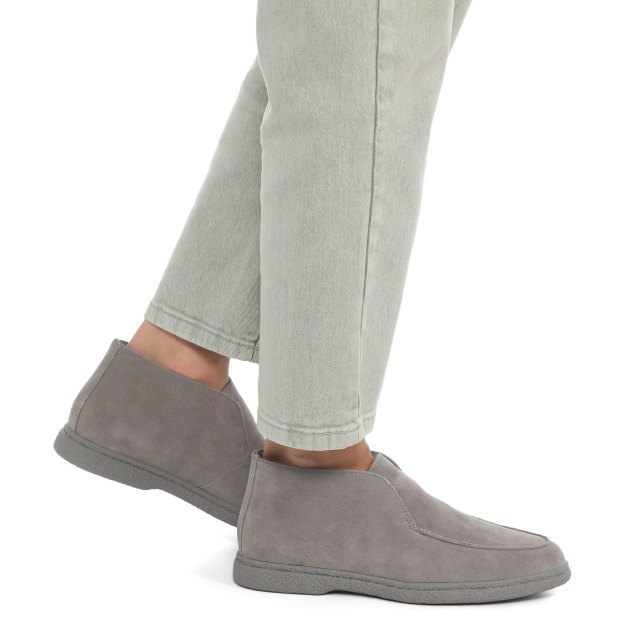 Женские высокие лоферы TENDANCE, Артикул YS-2266-42, серый | 3440536. Ракурс 4