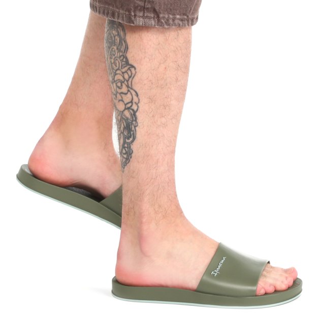 Мужские сланцы IPANEMA SLIDE UNISEX, Артикул 82832, темно-зеленый | 3443664. Ракурс 4